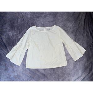 Madewell Womens Size M Pink & White Striped Blouse